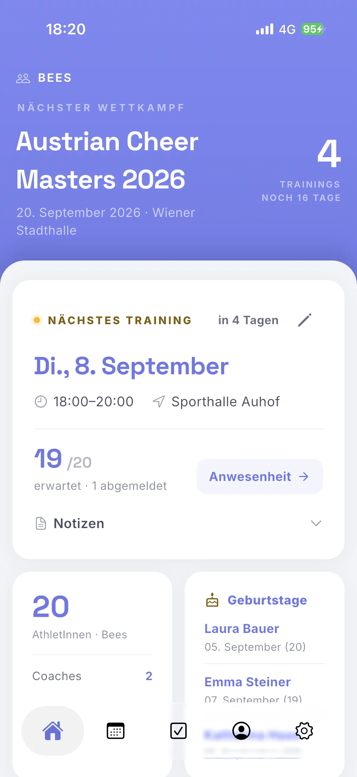 The Stuntly app on a phone